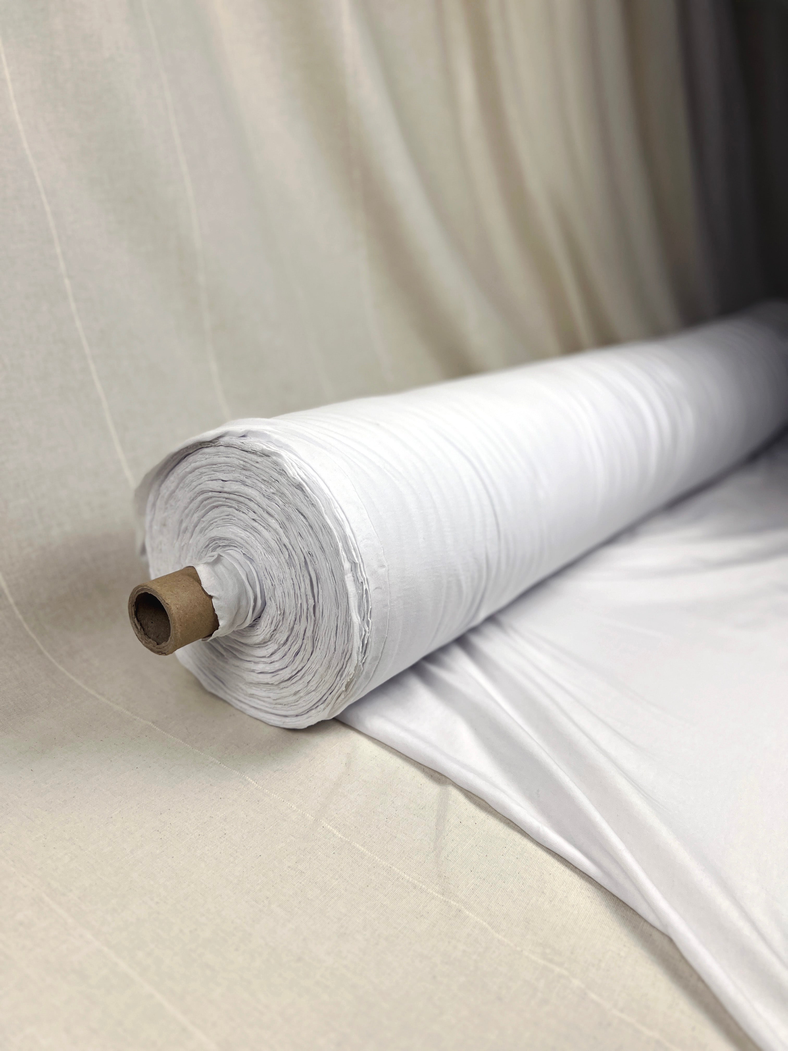 White Organic Cotton Jersey Fabric – GOTS Certified