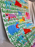 Animals Kids Print Furnishing Cotton Fabric - Kids Room - 2.5m x 1.25m