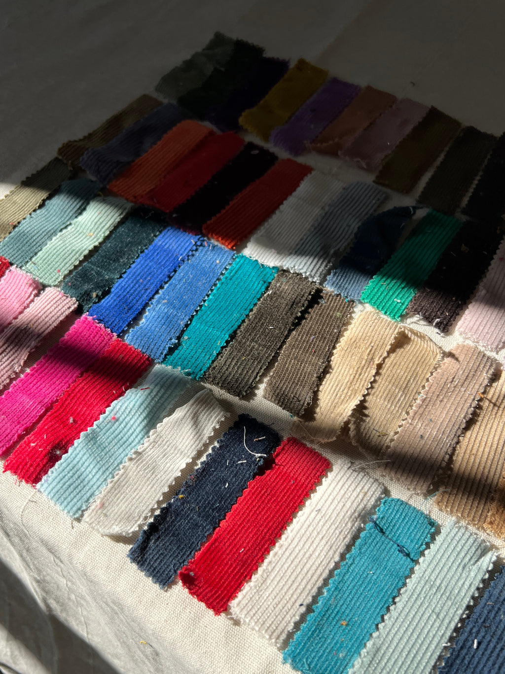 72 Piece Play Patch Jar - 100% Cotton Corduroy Fabric Pieces
