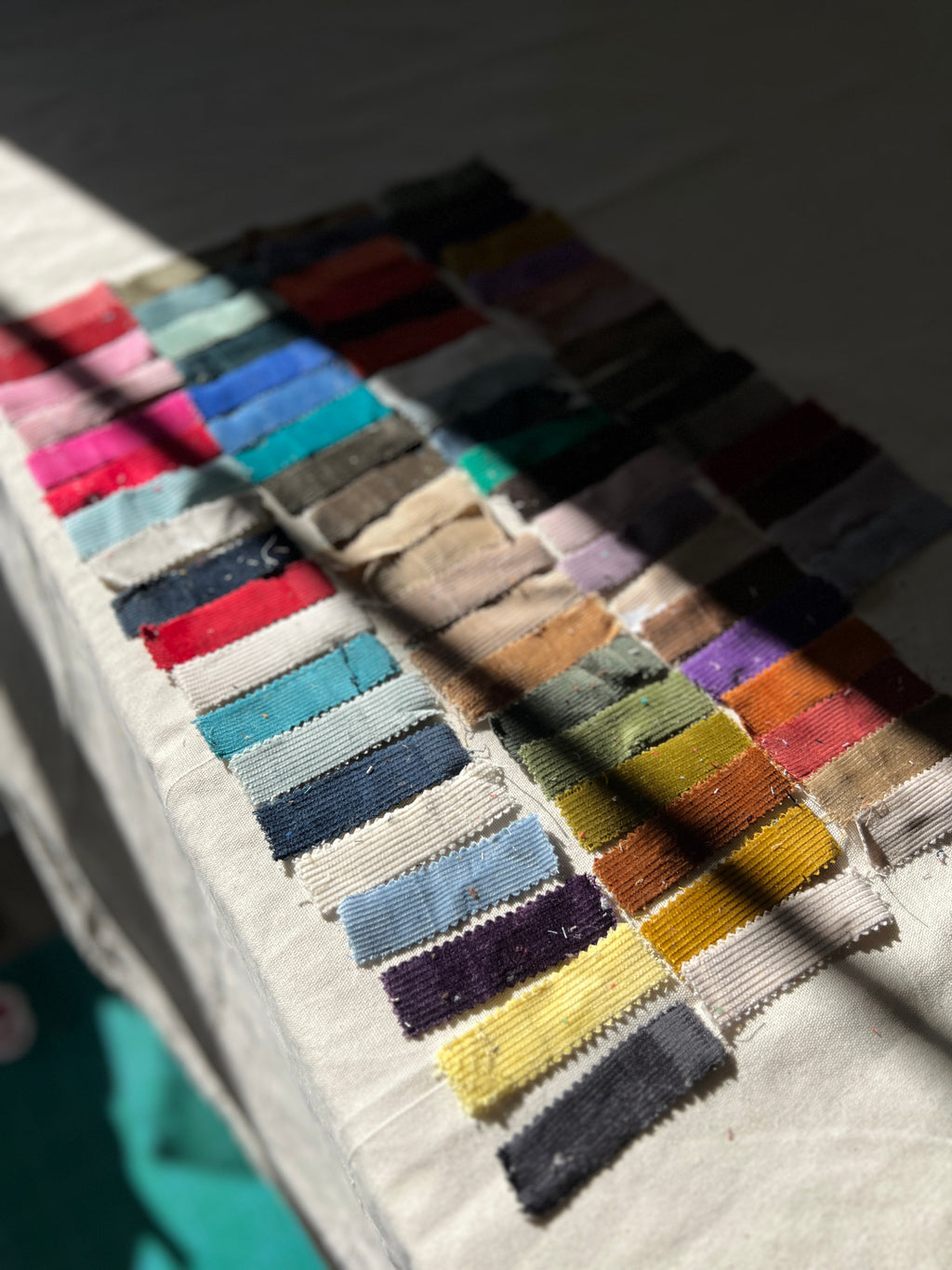 72 Piece Play Patch Jar - 100% Cotton Corduroy Fabric Pieces