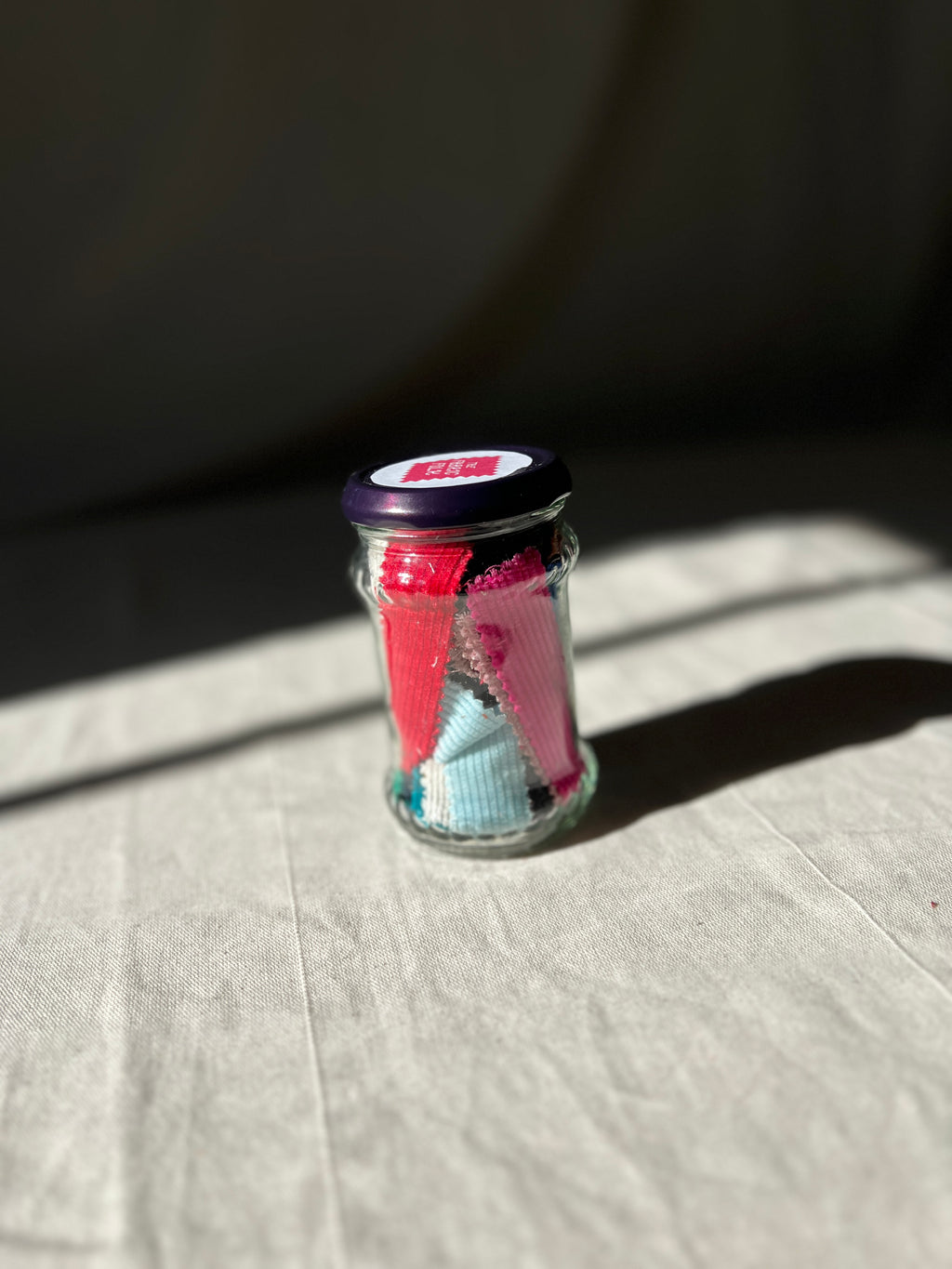 72 Piece Play Patch Jar - 100% Cotton Corduroy Fabric Pieces
