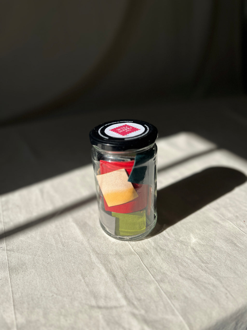60 Piece Play Patch Jar - Leather & Faux Leather Pieces