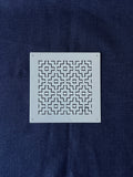Sashiko Stitching Stencil - Persimmon Flowers (Kakinohana)