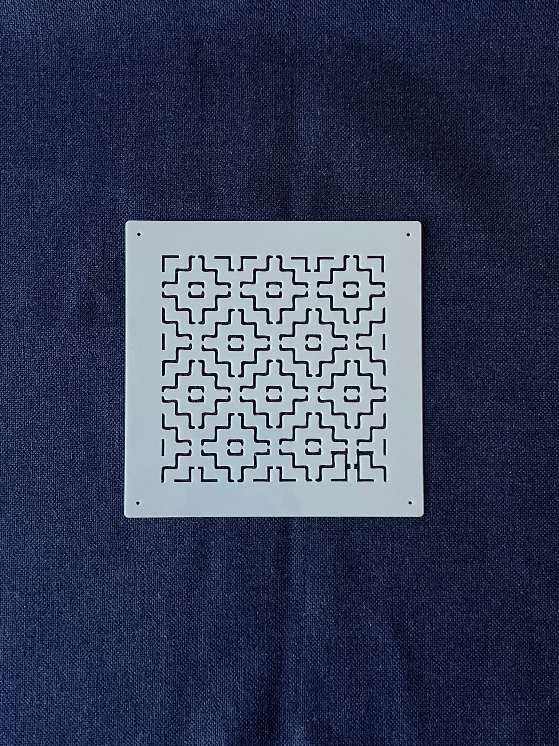 Sashiko Stitching Stencil - Persimmon Flowers (Kakinohana)