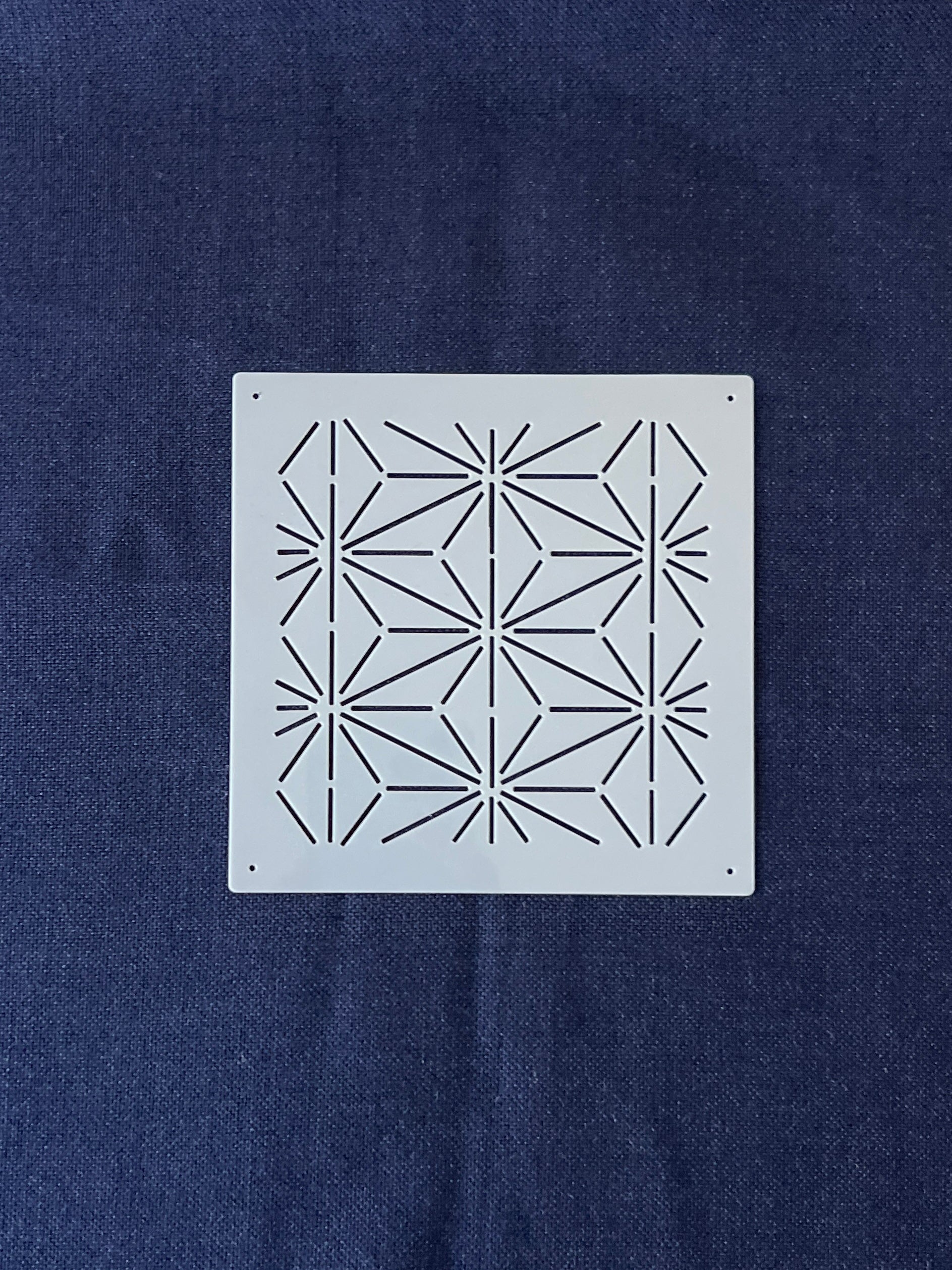 Sashiko Stitching Stencil - Hemp Leaf (Asanoha)