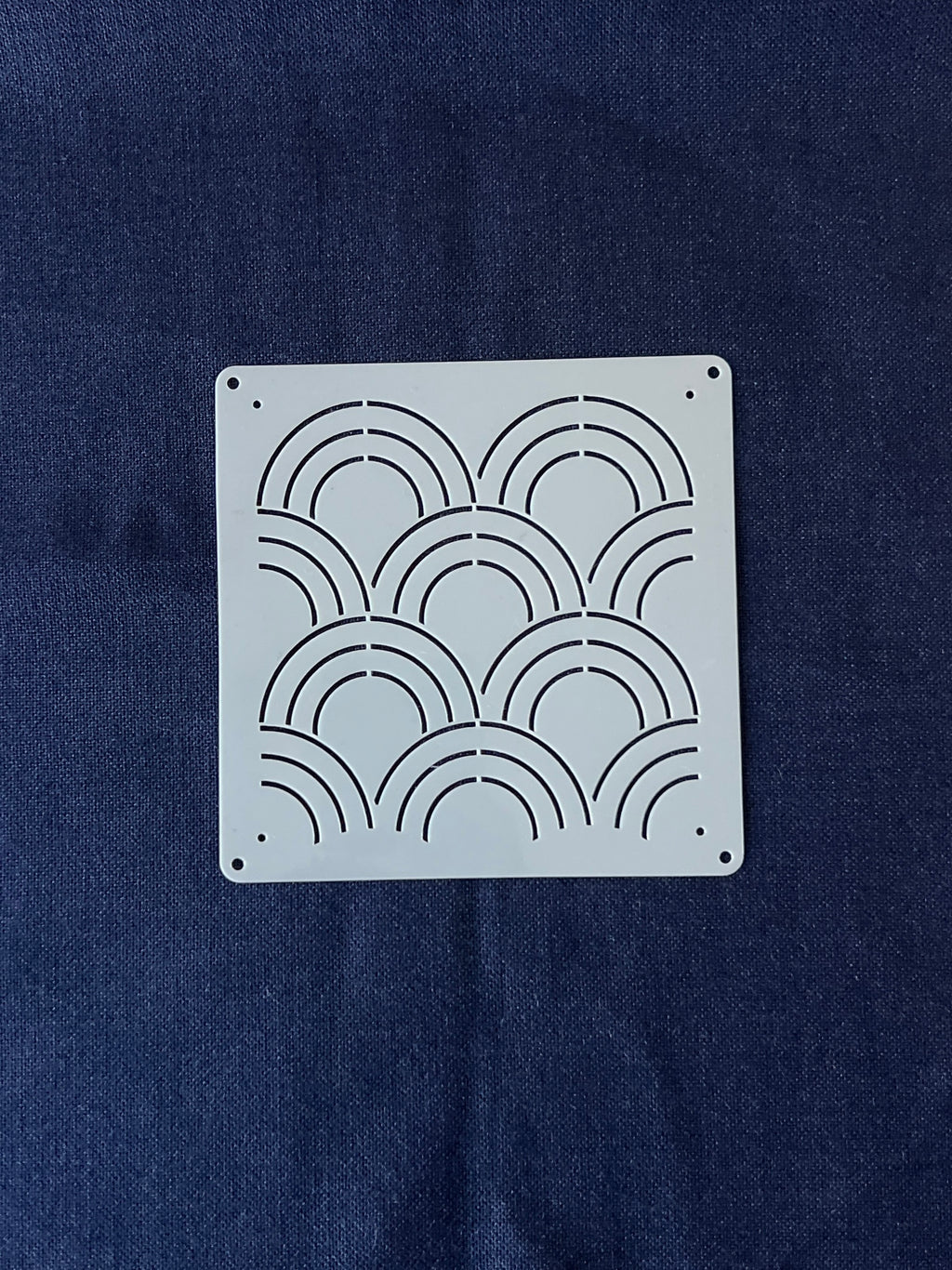 Sashiko Stitching Stencil - Waves (Seigaiha)