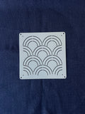Sashiko Stitching Stencil - Waves (Seigaiha)
