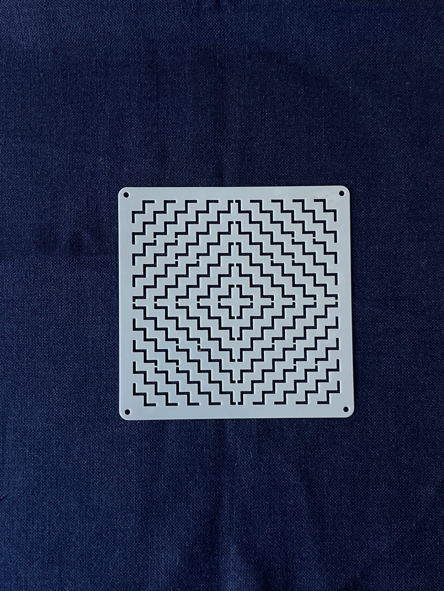 Sashiko Stitching Stencil - Persimmon Flowers (Kakinohana)