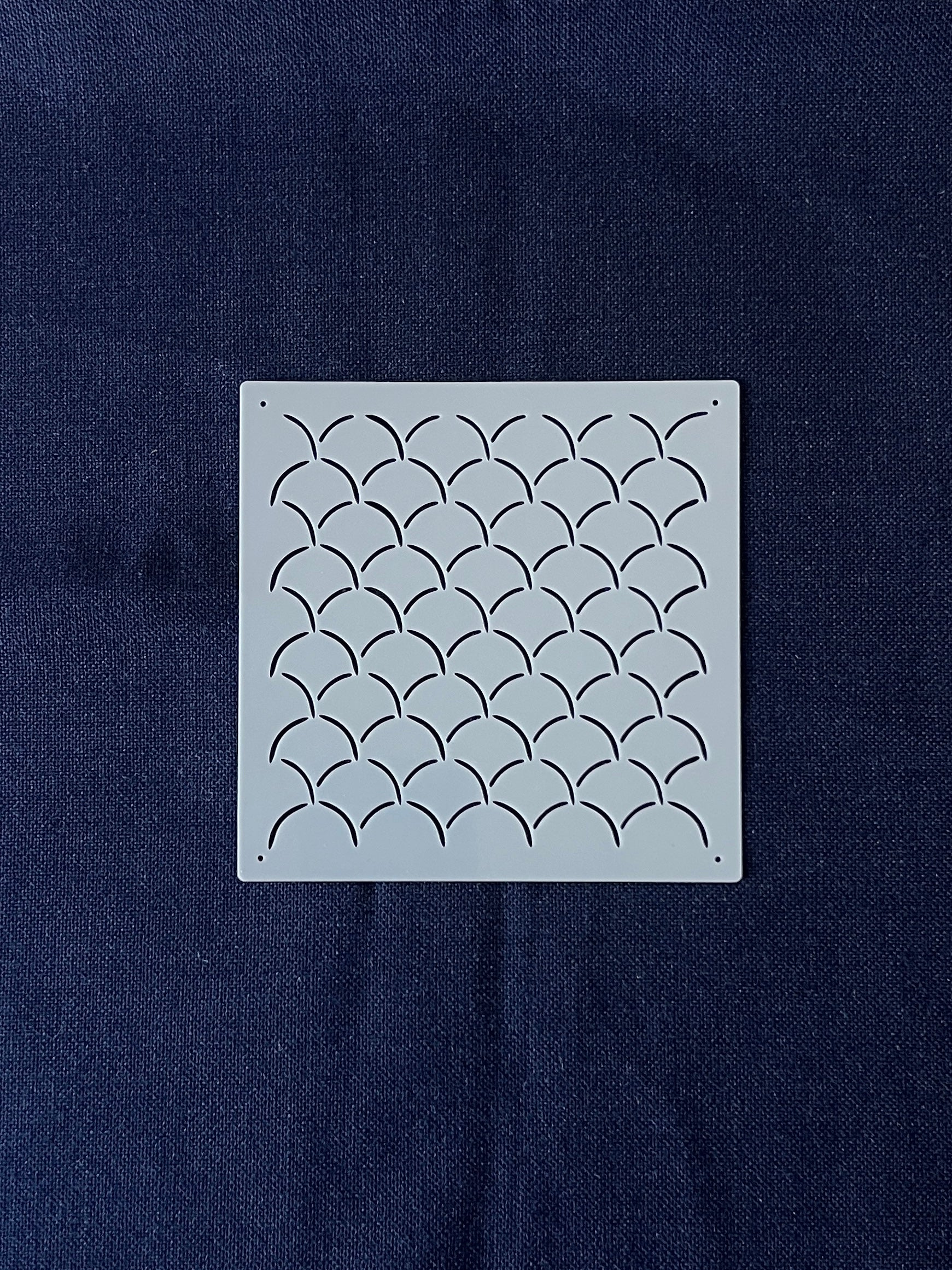 Sashiko Stitching Stencil - Waves (Seigaiha)
