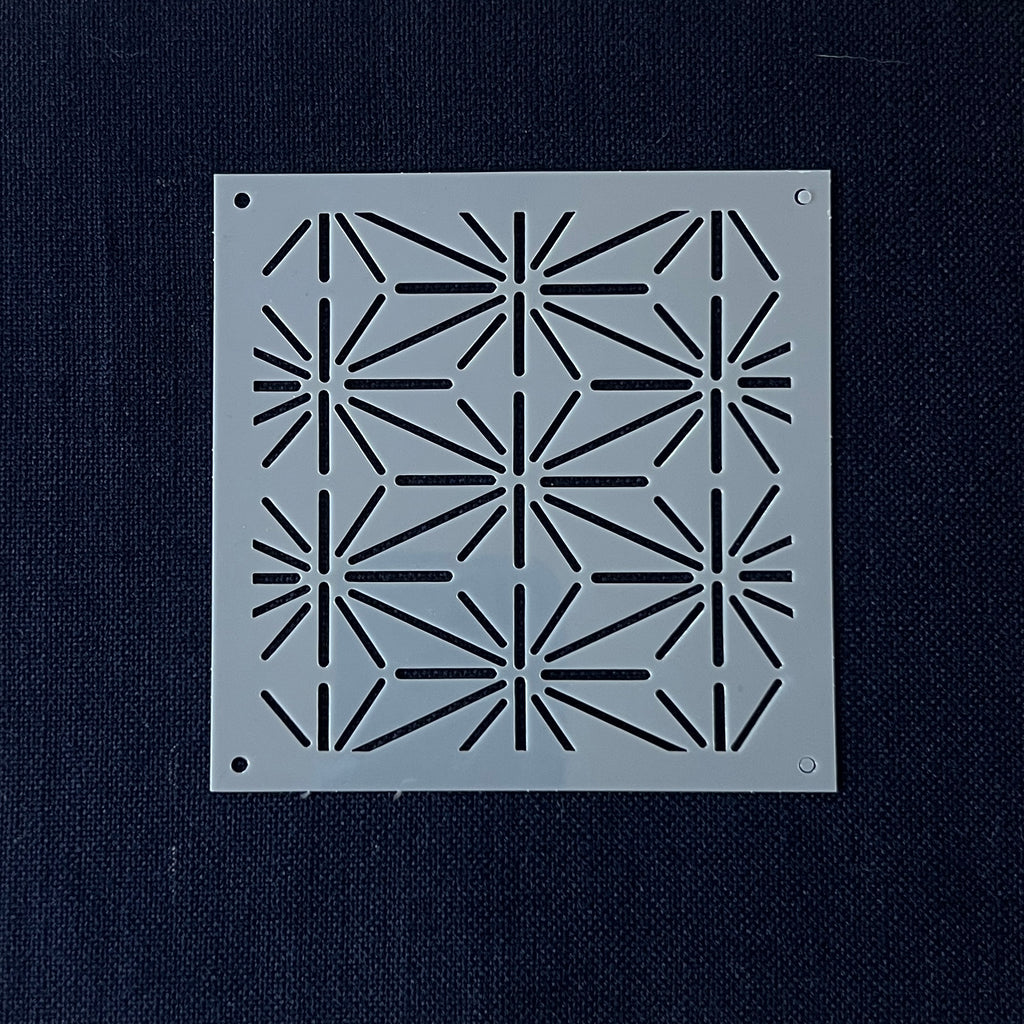 Sashiko Stitching Stencil - Hemp Leaf (Asanoha)