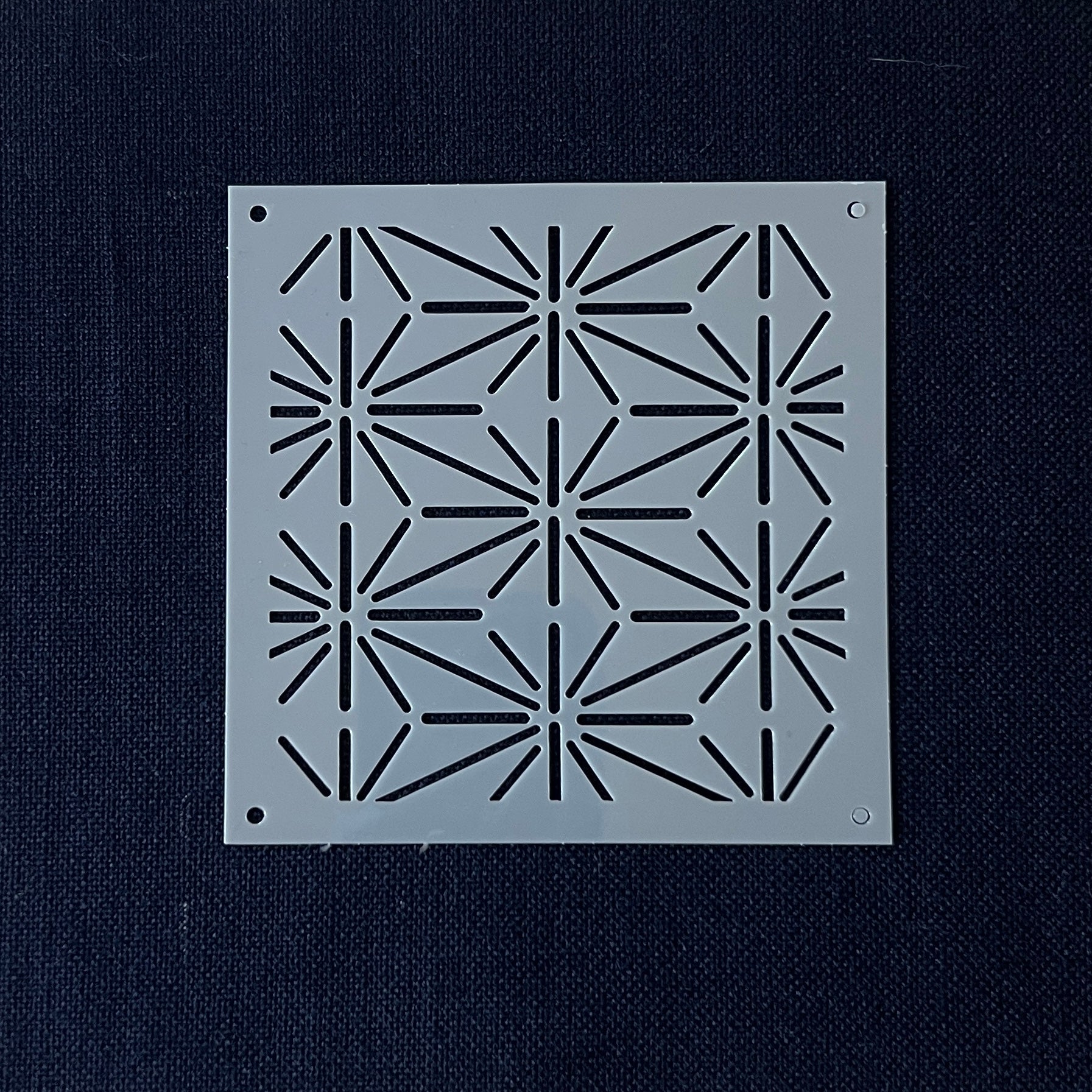 Sashiko Stitching Stencil - Hemp Leaf (Asanoha)