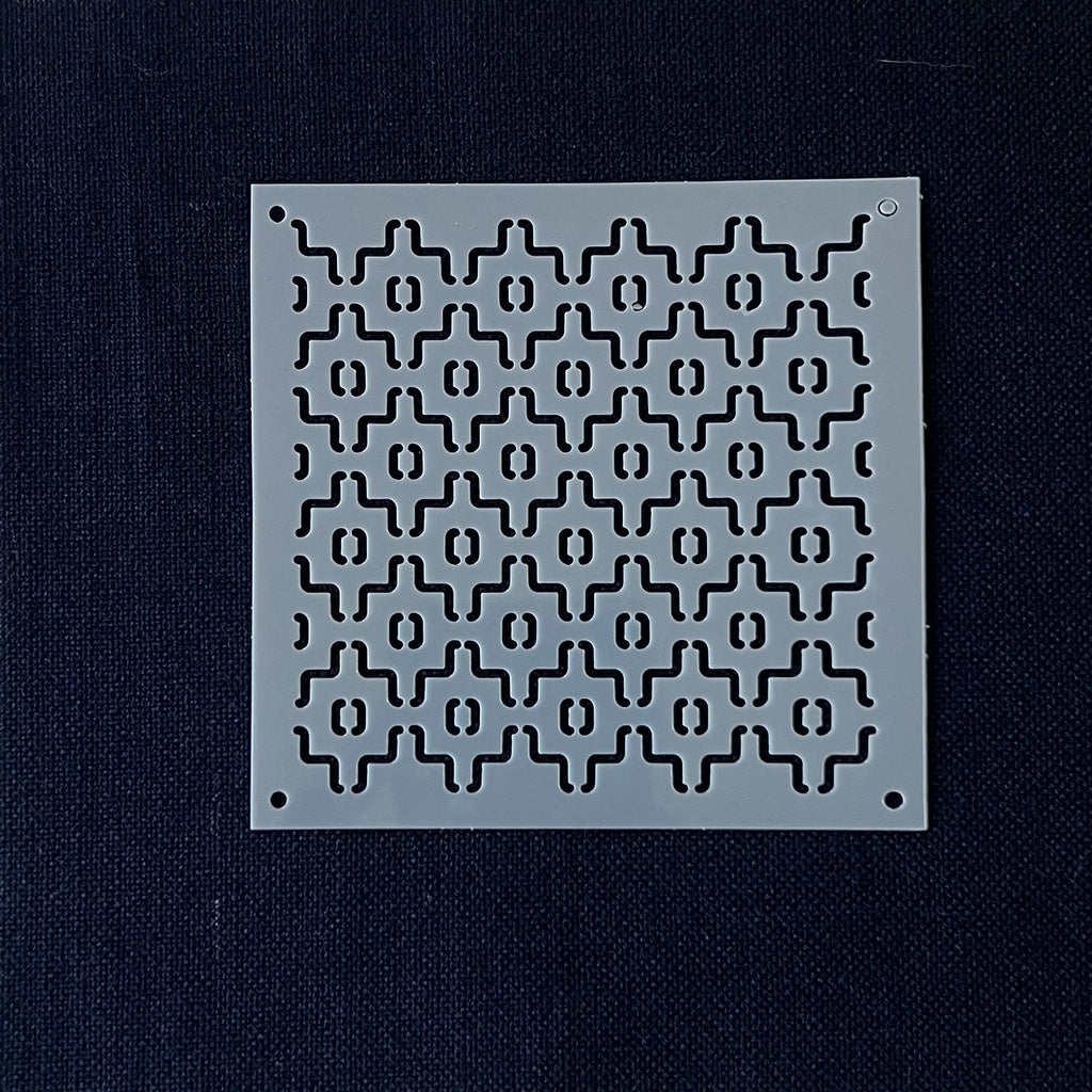 Sashiko Stitching Stencil - Persimmon Flowers (Kakinohana)