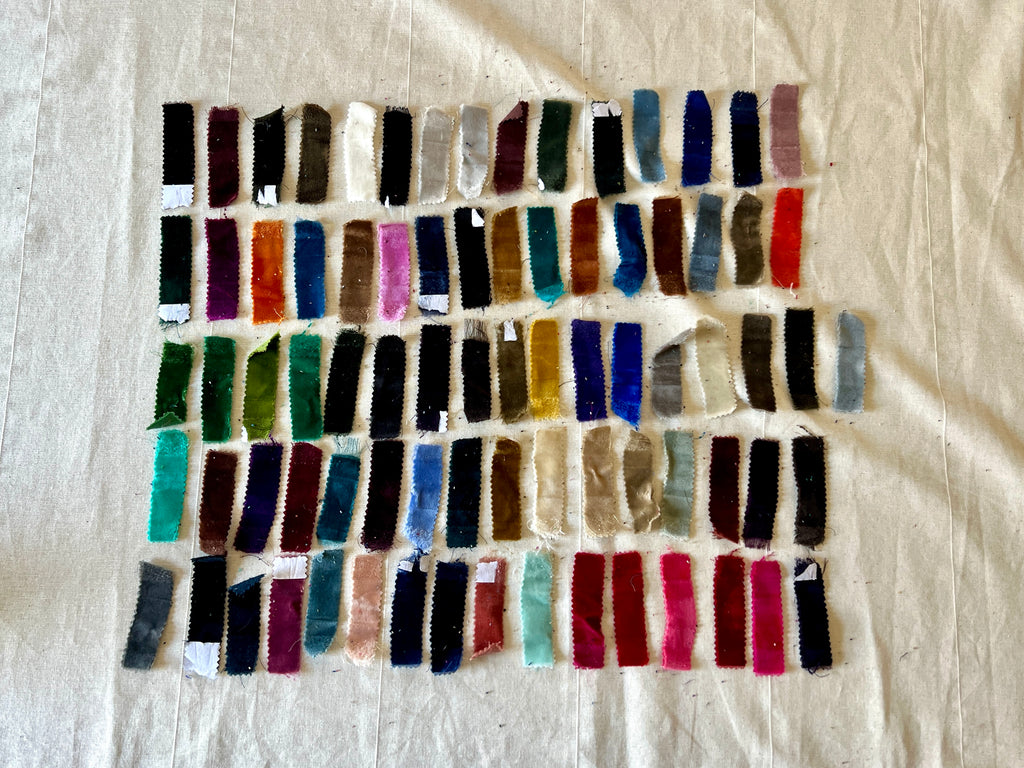 76 Piece Play Patch Jar - Velvet Fabric Pieces