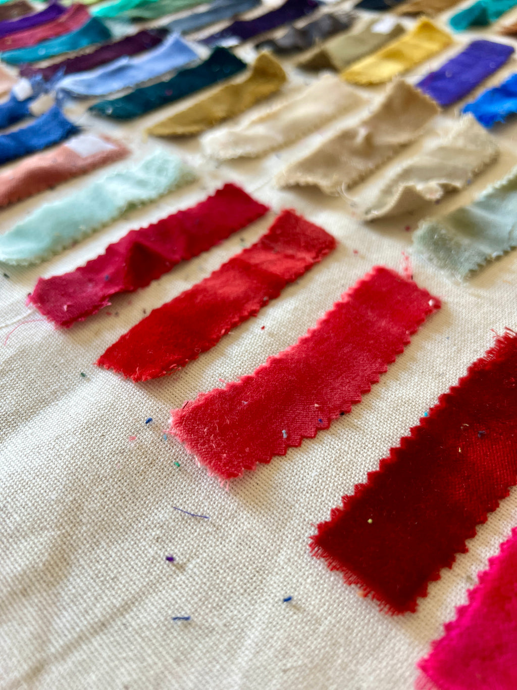 76 Piece Play Patch Jar - Velvet Fabric Pieces