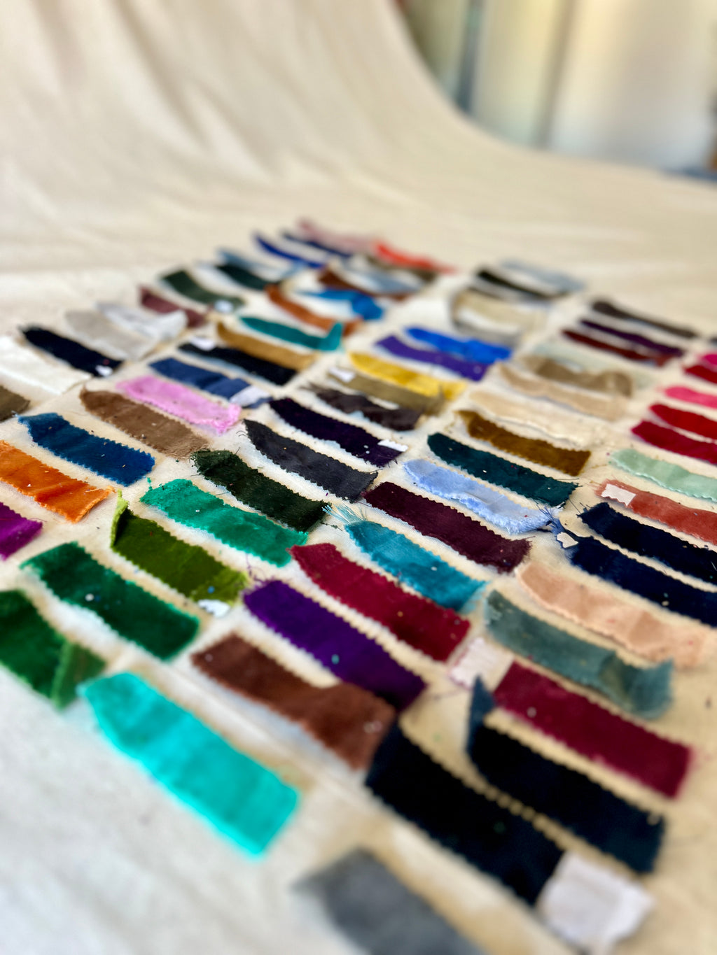 76 Piece Play Patch Jar - Velvet Fabric Pieces