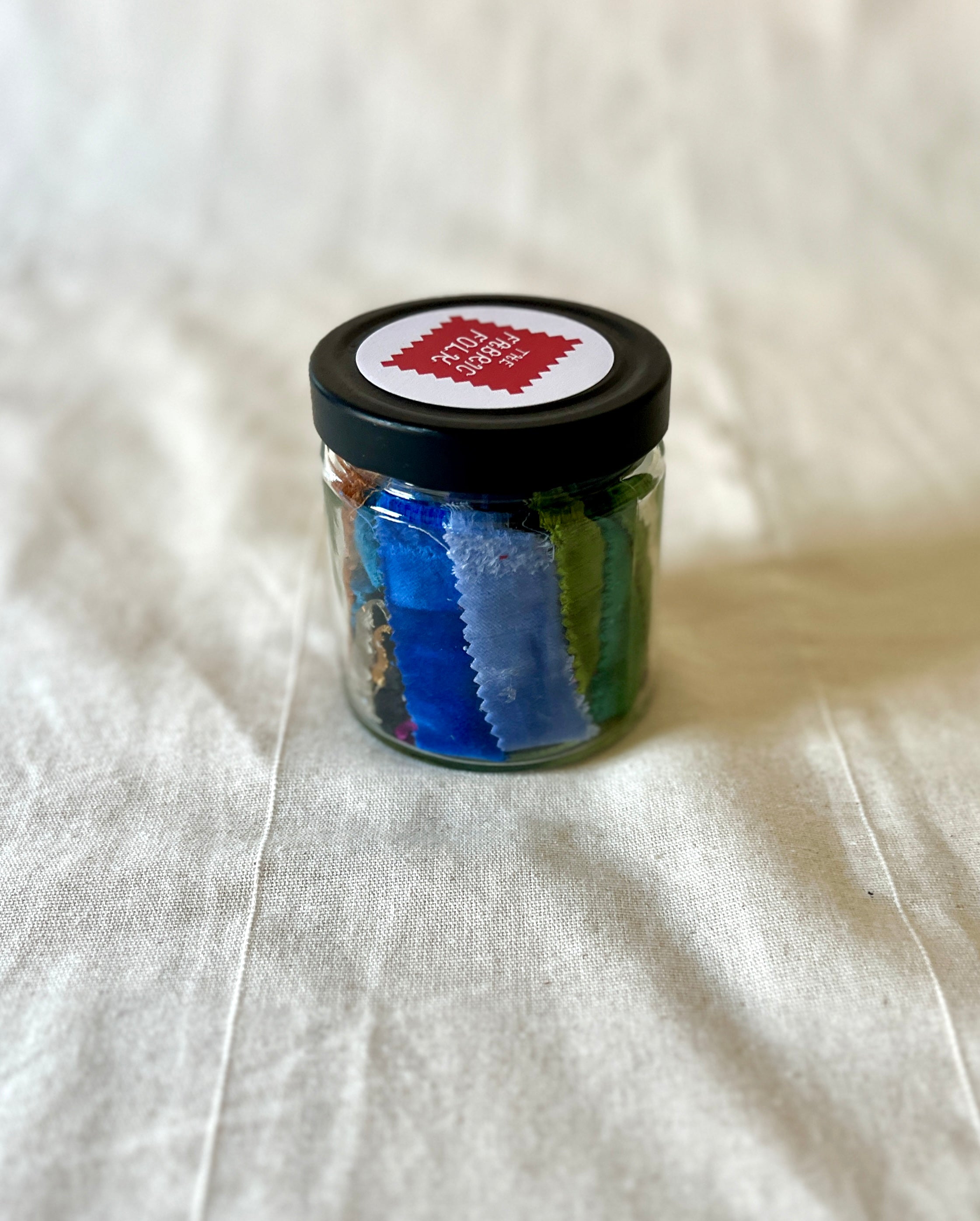 76 Piece Play Patch Jar - Velvet Fabric Pieces