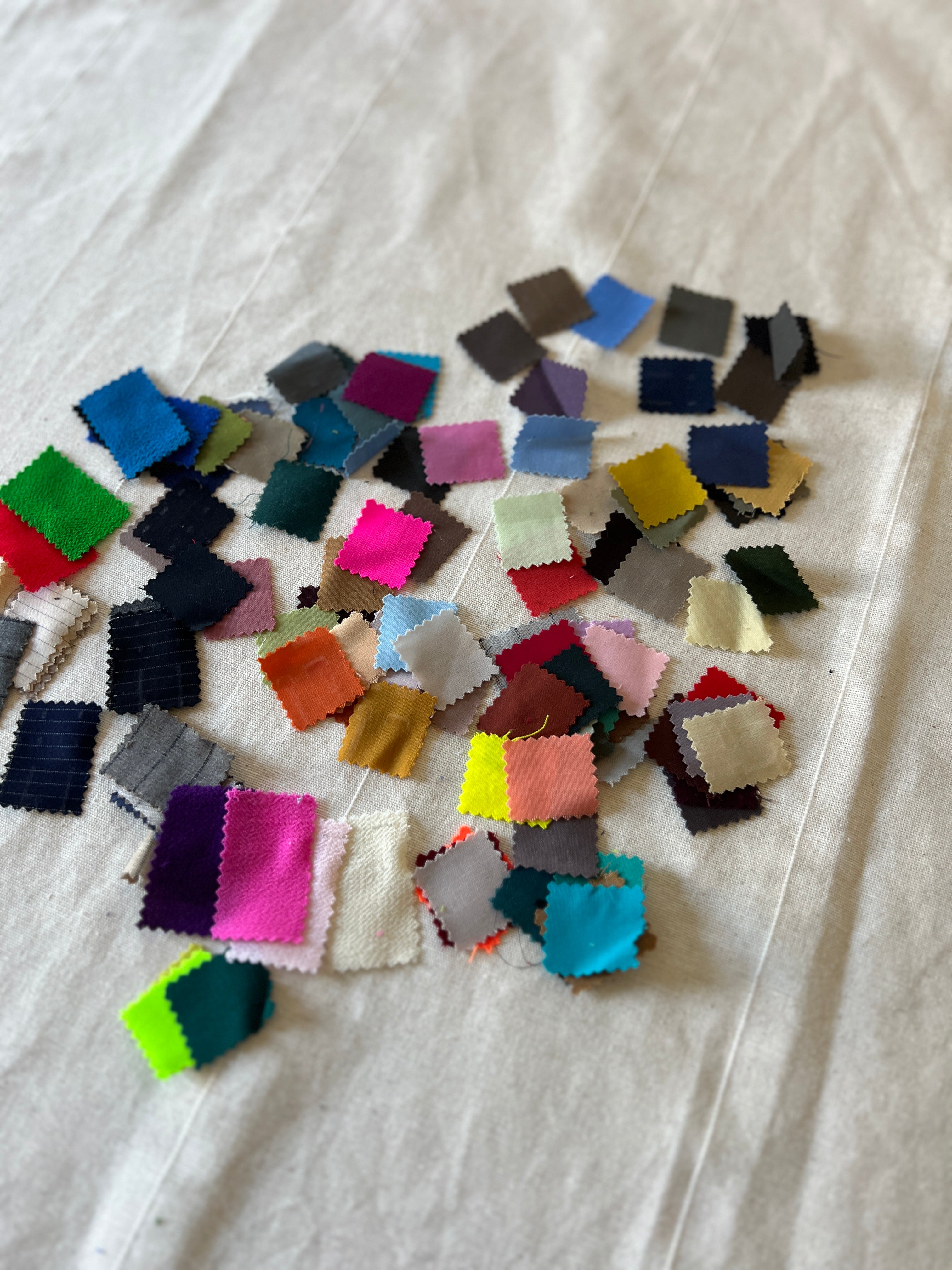 150 Tiny Pieces Play Patch Jar - 100% Wool Fabric Patchwork Pieces