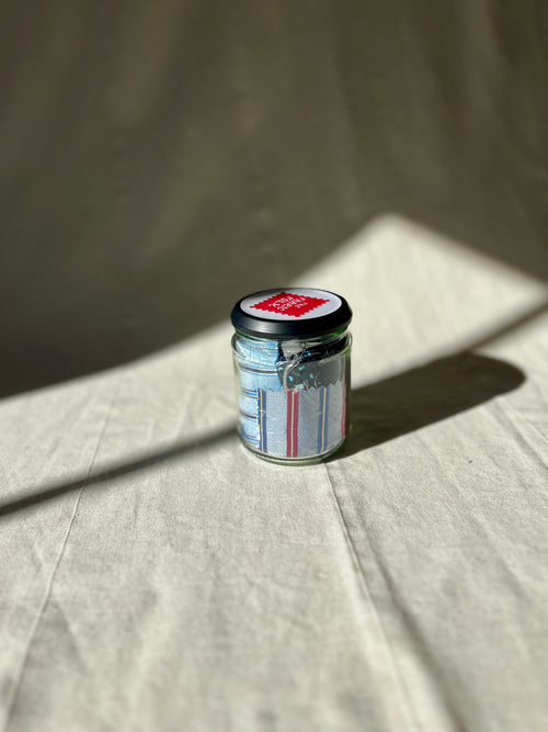 45 Piece Play Patch Jar - Silk Woven - Neck Tie Patchwork Pieces