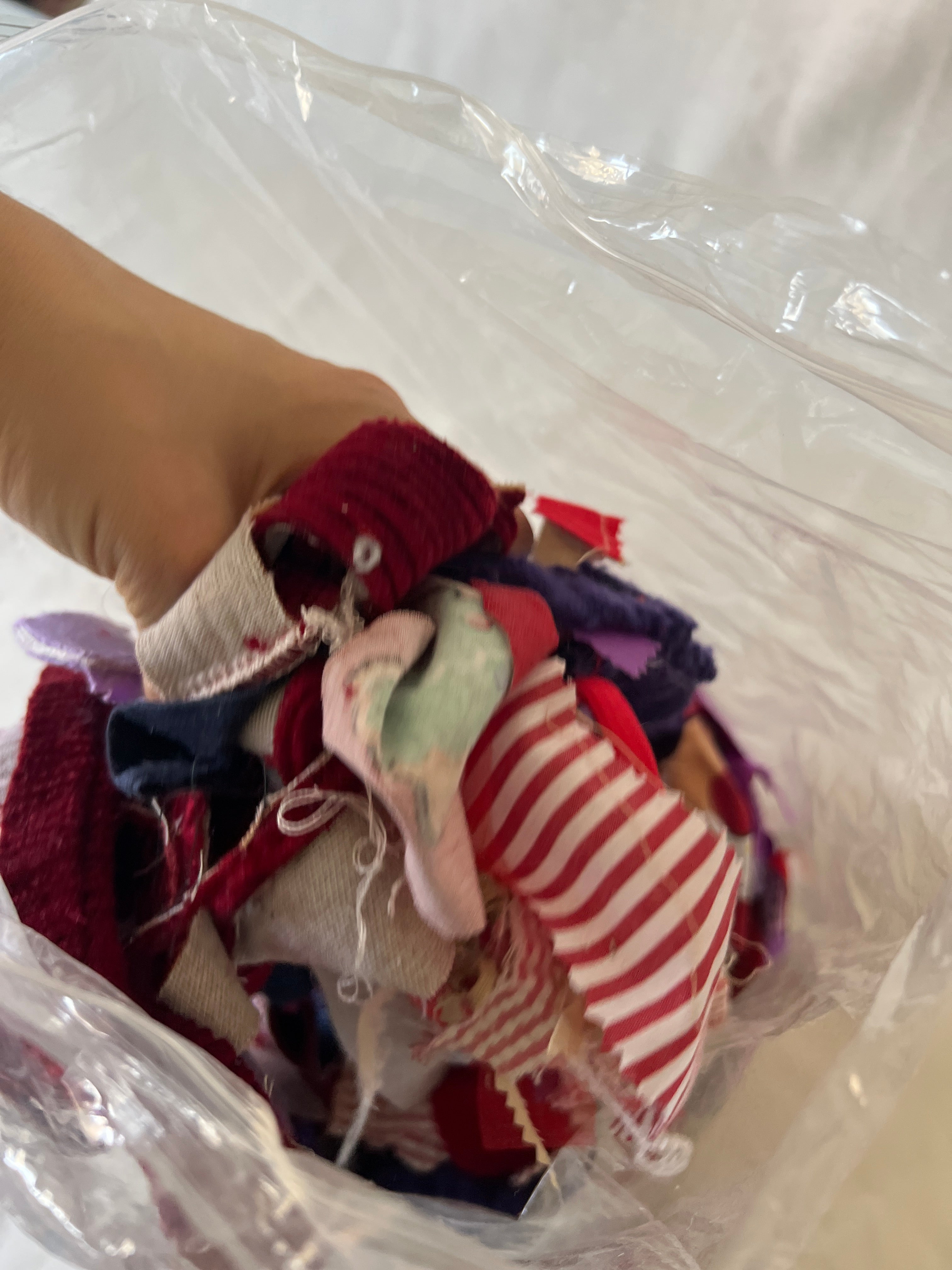 Fabric Remnant Offcuts Mixed Bag 1kg