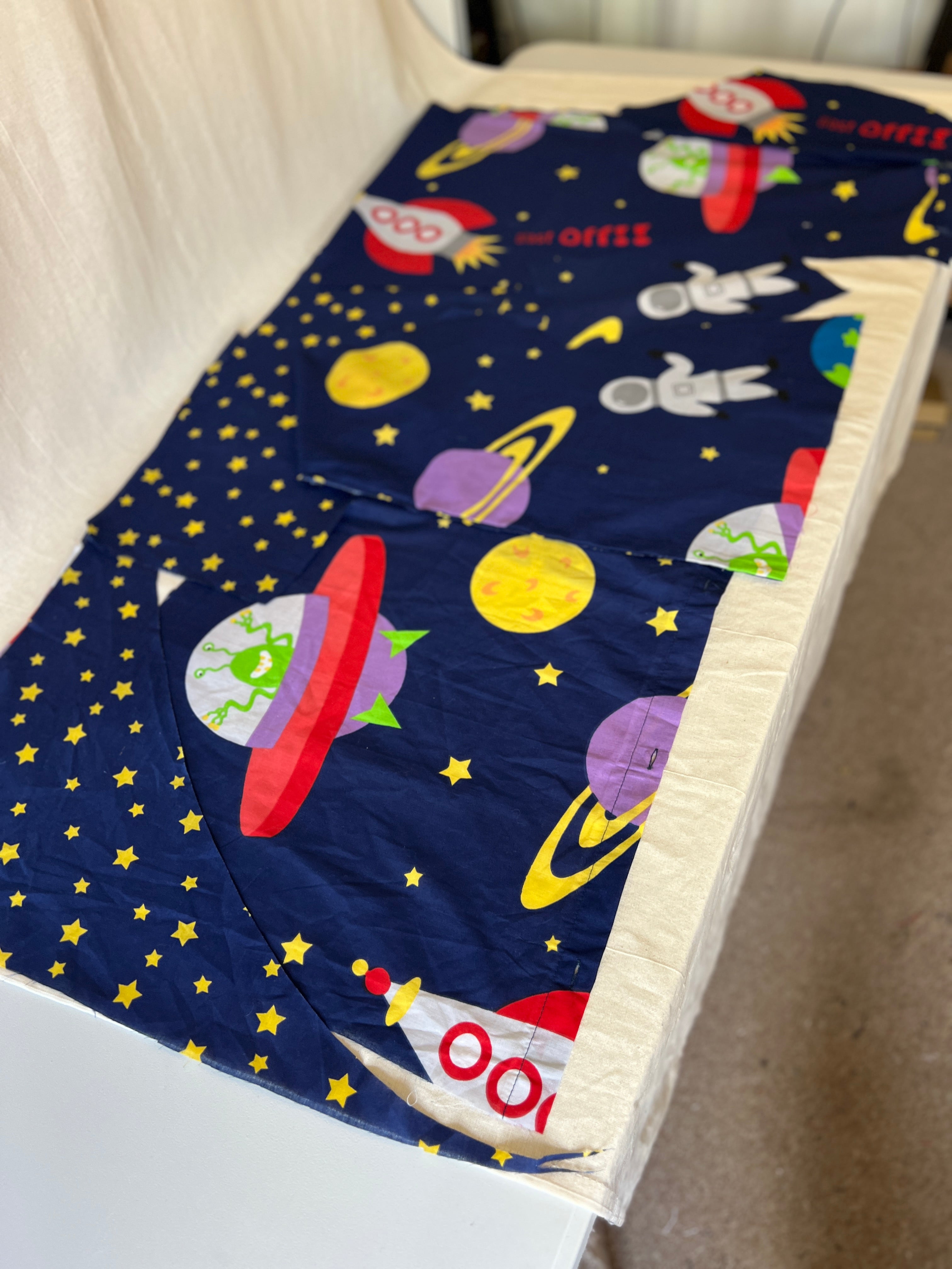 Space Admirer Bundle — Cotton & Polycotton Quilting & Craft Kit — Rockets, Planets & Stars