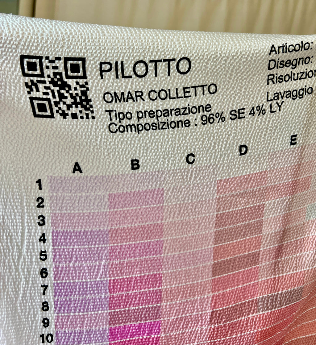 96% Silk Designer Fabric — Rainbow Colour Palette Print — Italian Luxury Mill Fabric