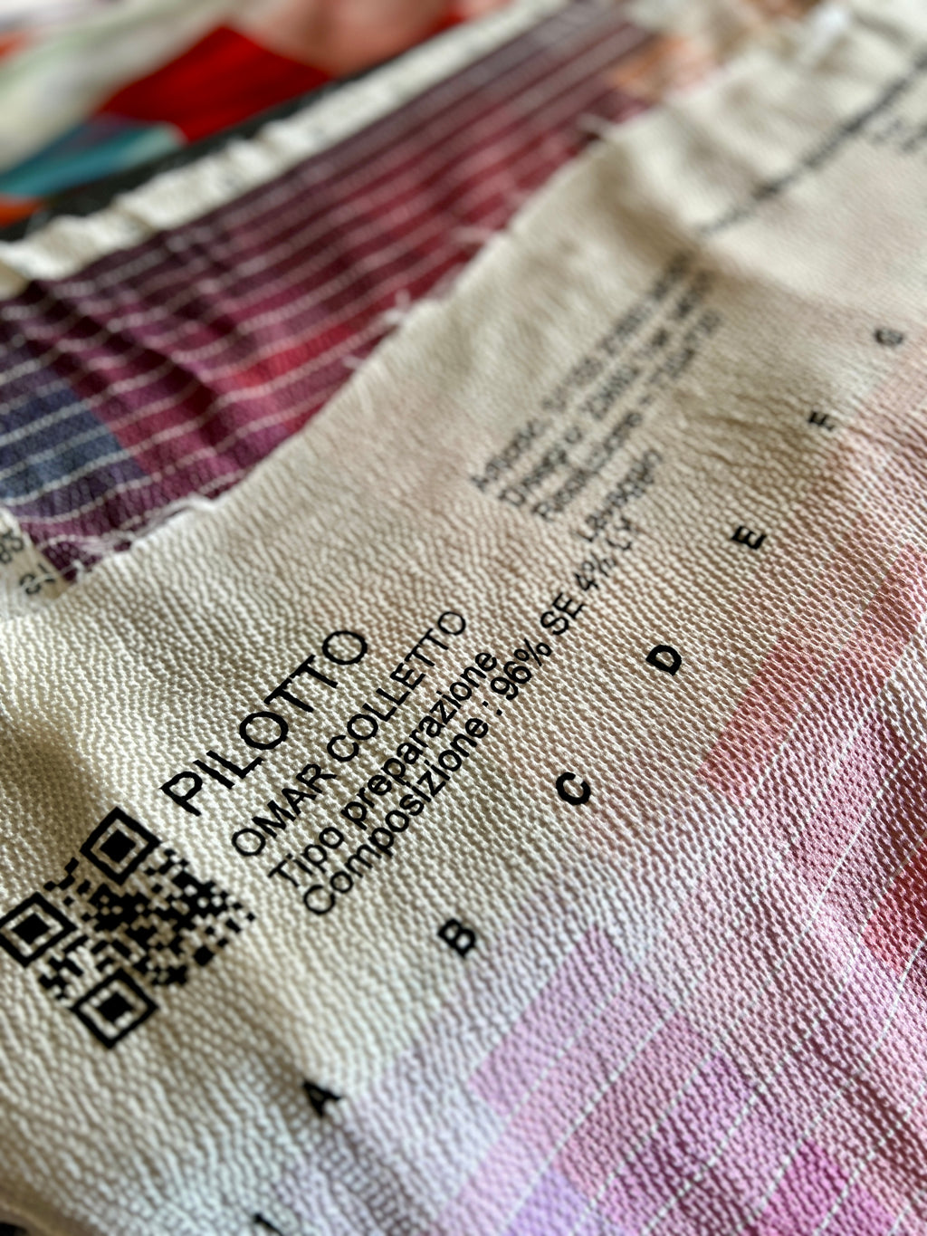 96% Silk Designer Fabric — Rainbow Colour Palette Print — Italian Luxury Mill Fabric