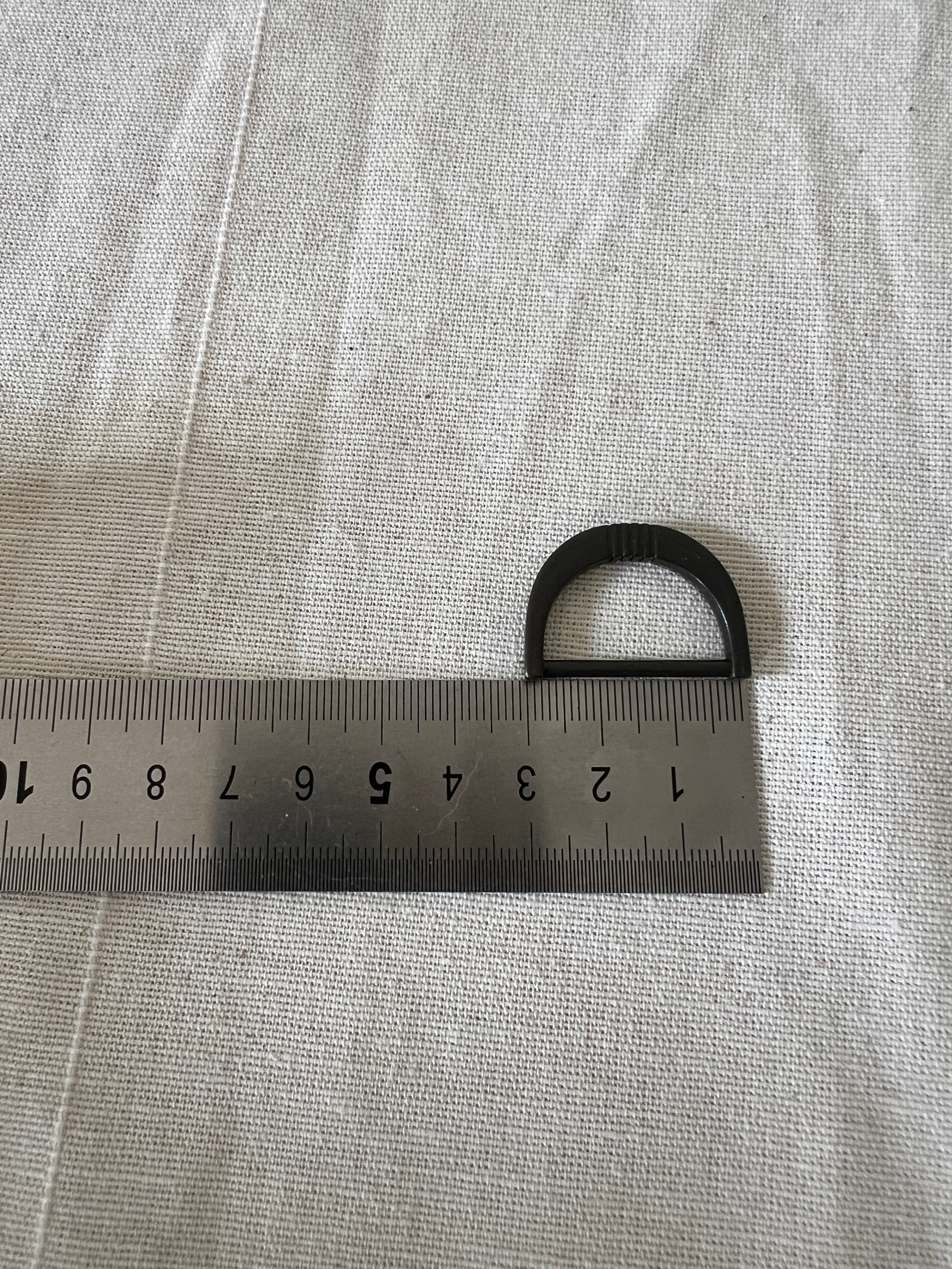 D-Rings — Matte Black Coated Metal — Surplus Garment Hardware