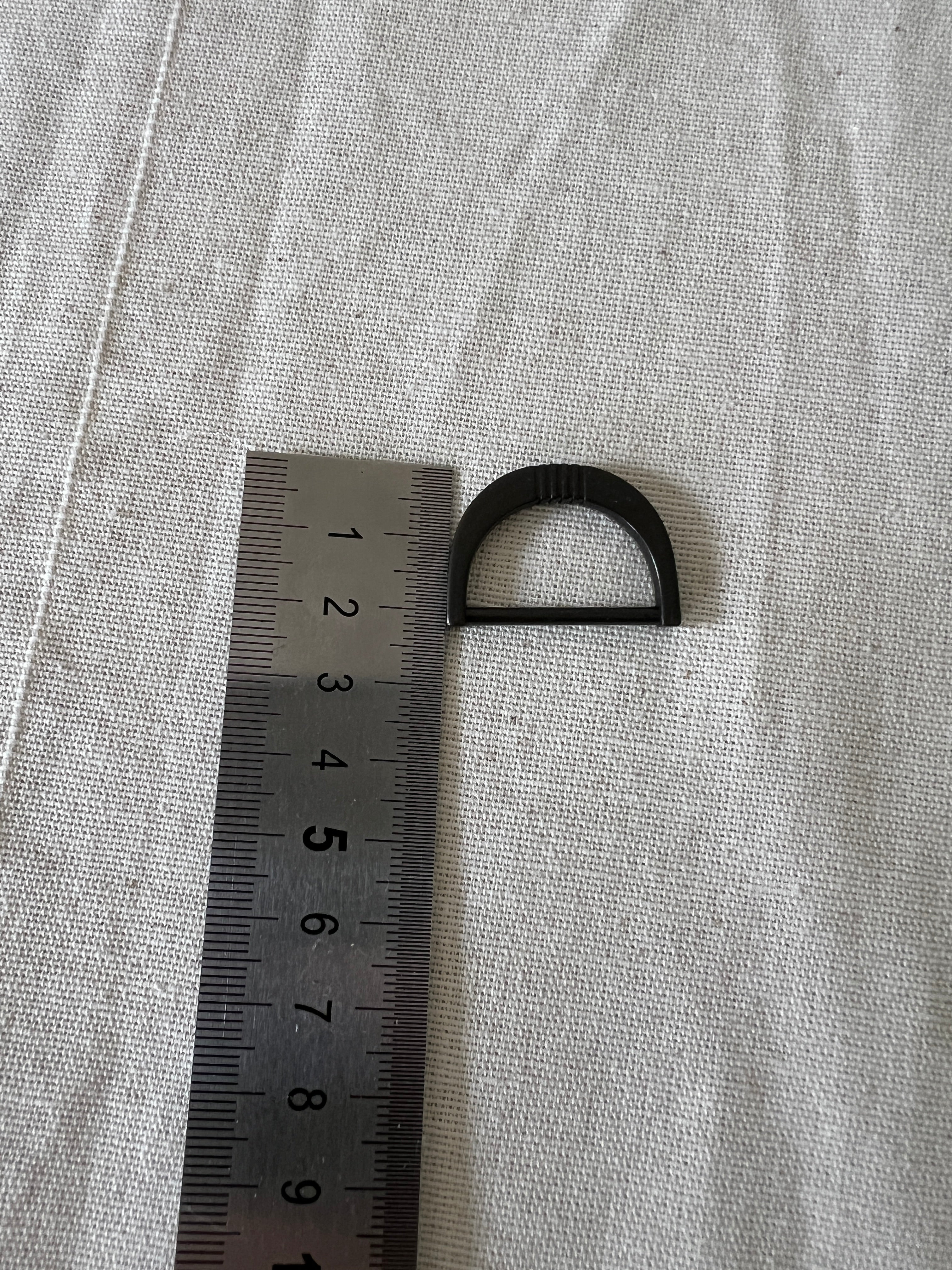 D-Rings — Matte Black Coated Metal — Surplus Garment Hardware