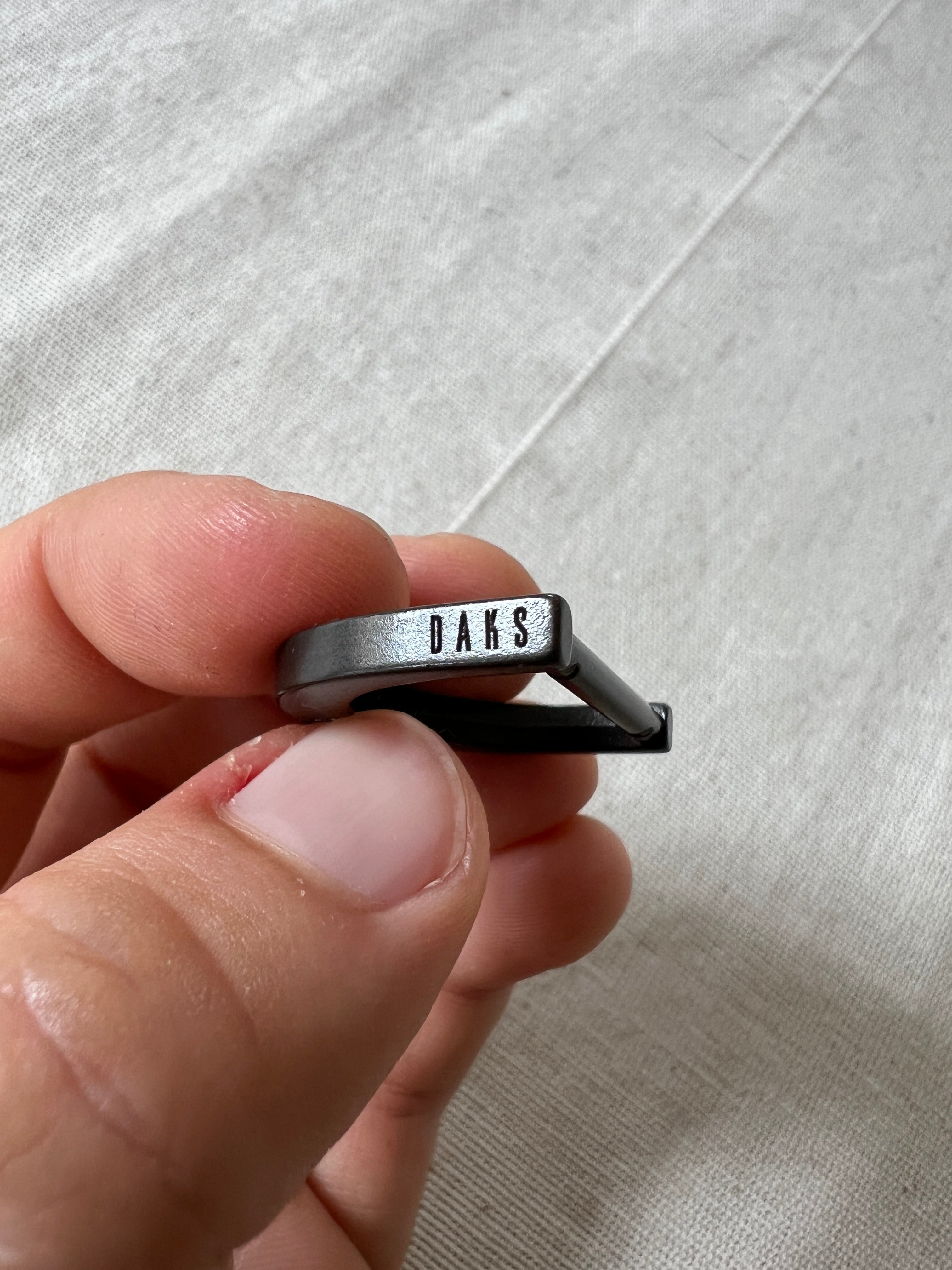 D-Rings — Matte Black Coated Metal — Surplus Garment Hardware