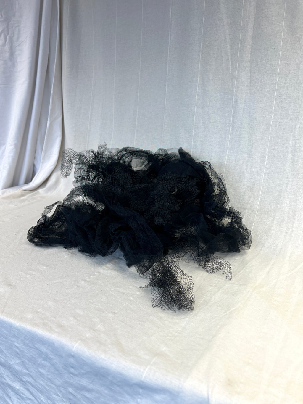 Netting Bundle - Black Net Pieces - Hat Making
