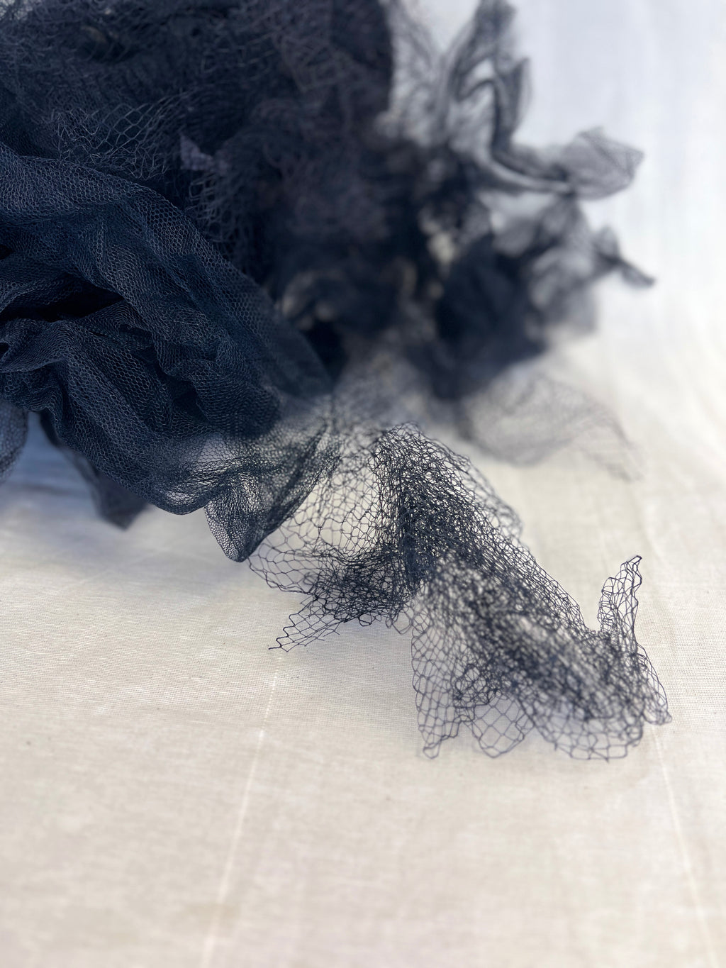Netting Bundle - Black Net Pieces - Hat Making