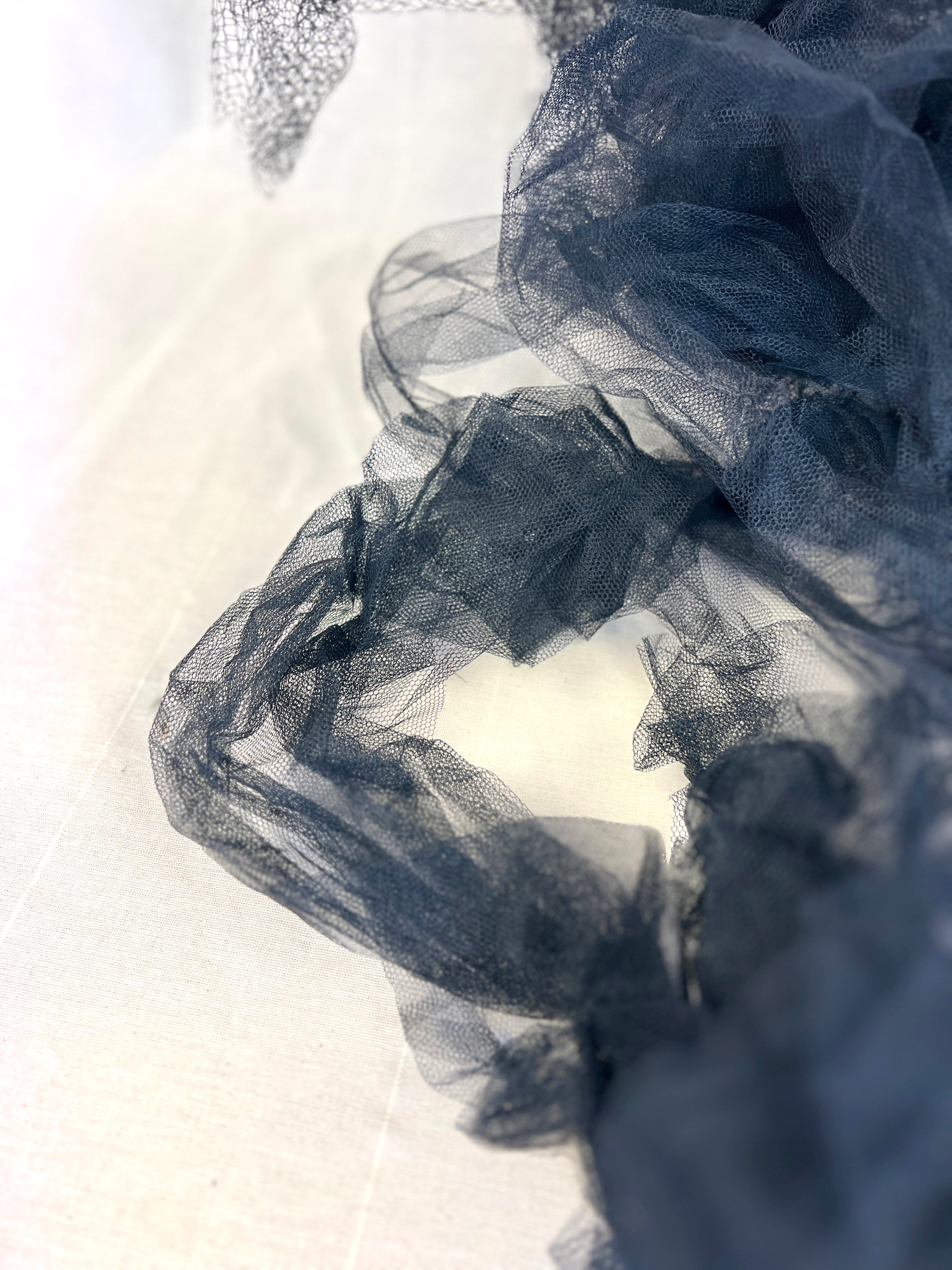 Netting Bundle - Black Net Pieces - Hat Making