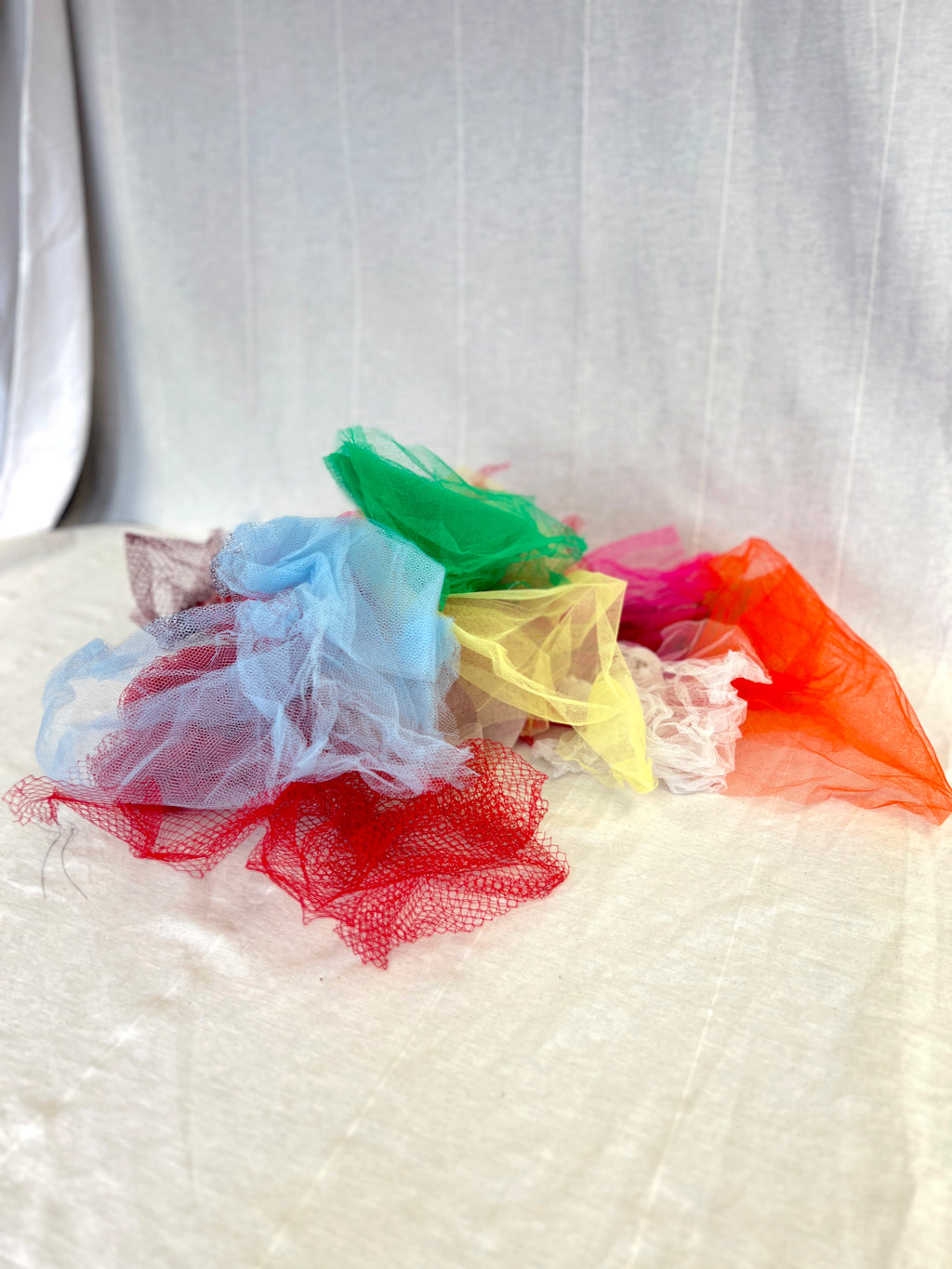 Netting Bundle - Multicolour Net Pieces - Hat Making