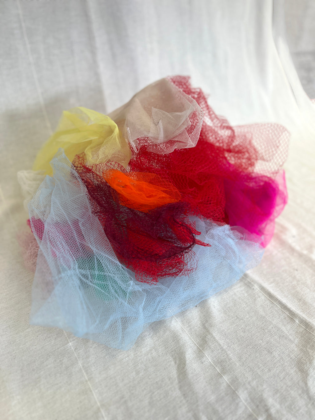 Netting Bundle - Multicolour Net Pieces - Hat Making