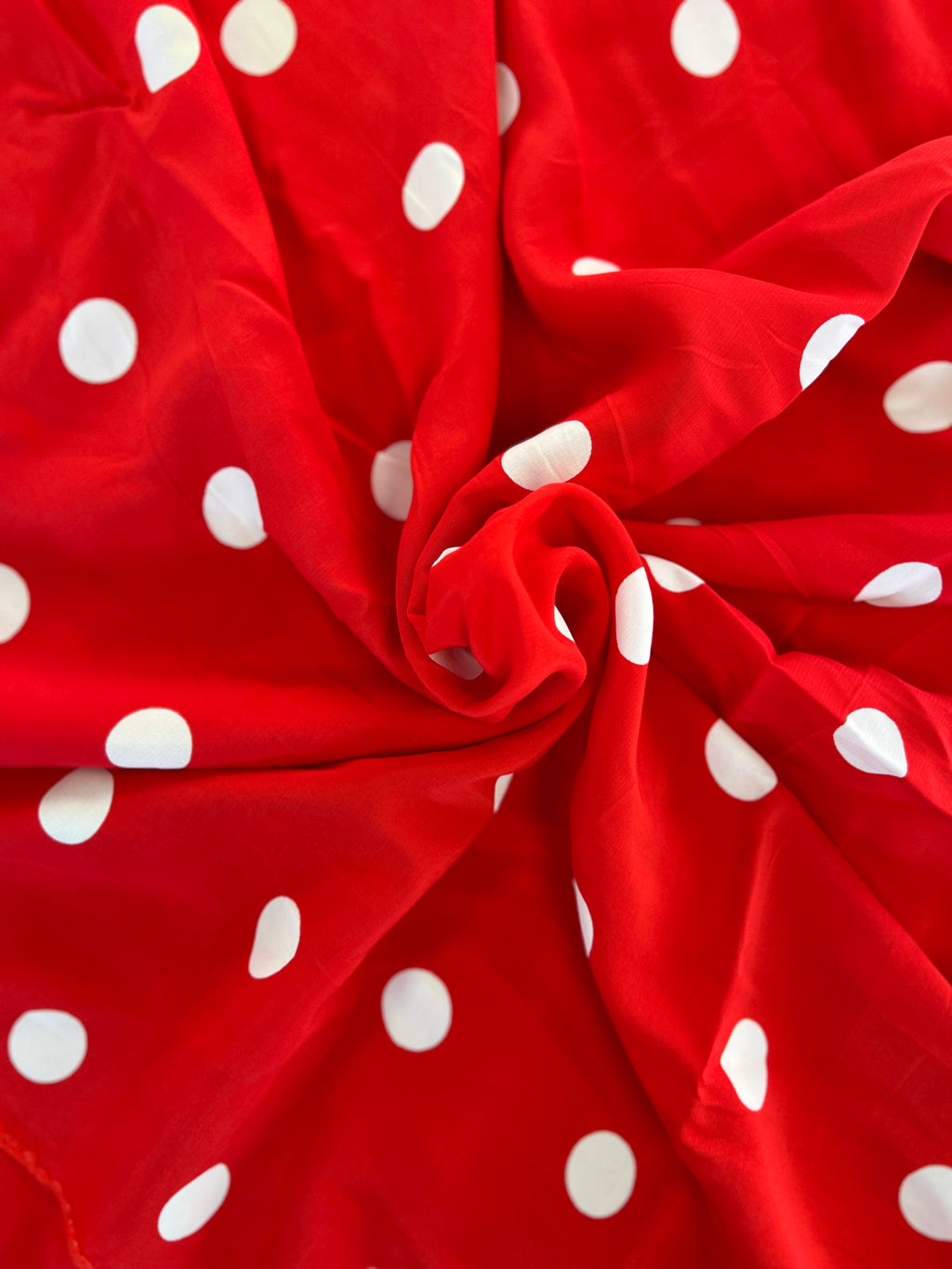 Large Dressmaking Bundle - Polka Dot Patterns - Viscose & Polyester - Almost 6 Metres