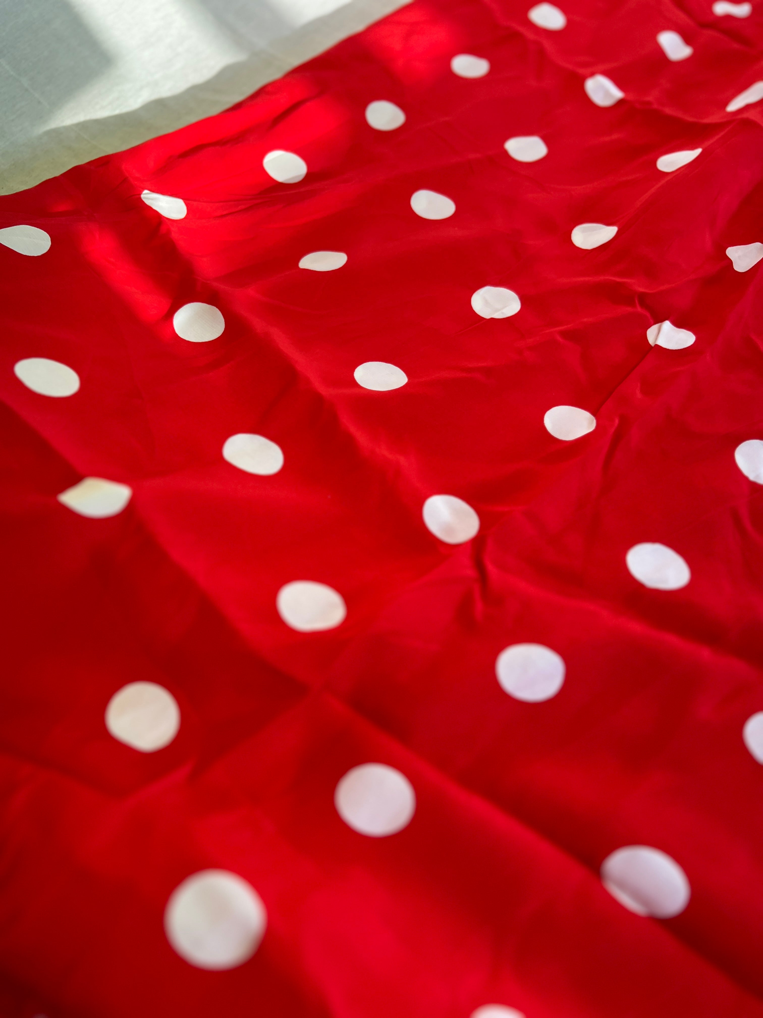 Large Dressmaking Bundle - Polka Dot Patterns - Viscose & Polyester - Almost 6 Metres