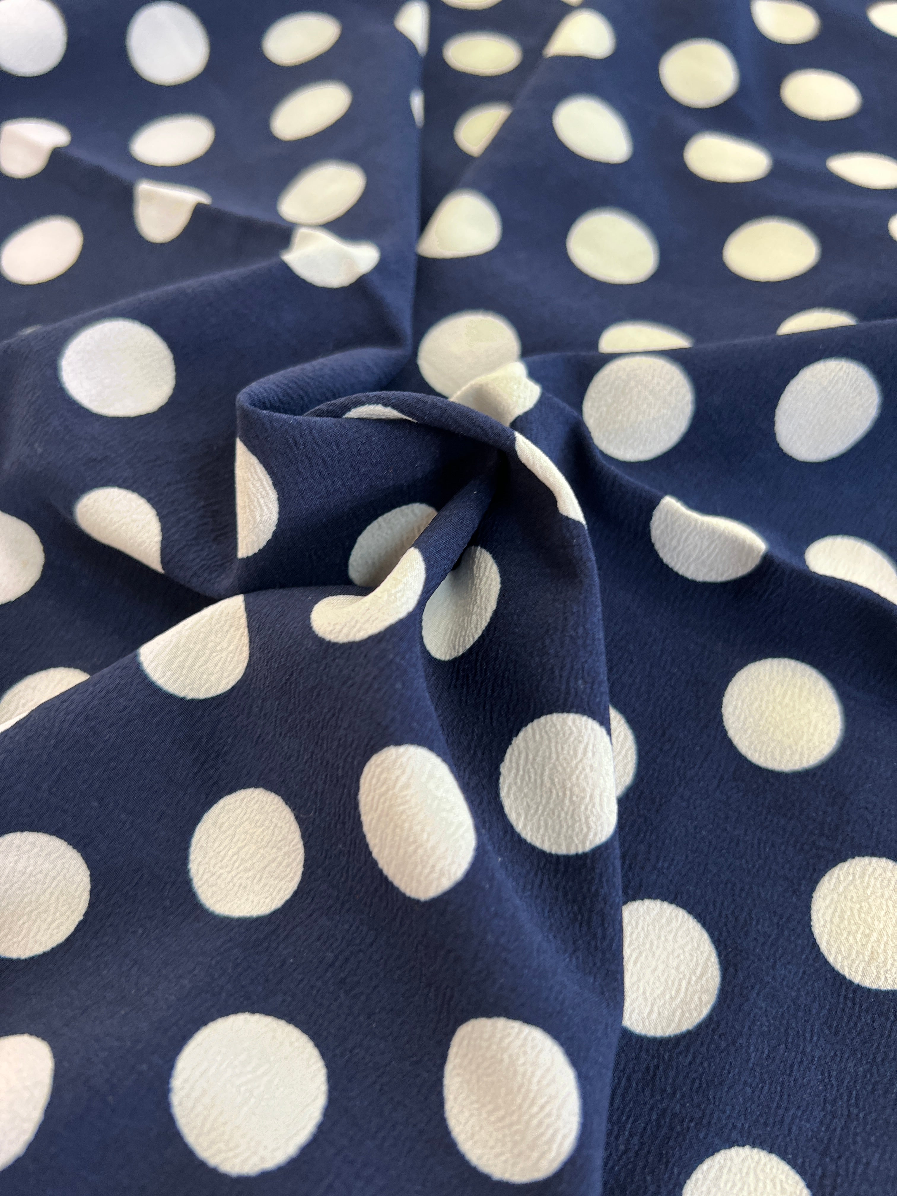 Large Dressmaking Bundle - Polka Dot Patterns - Viscose & Polyester - Almost 6 Metres