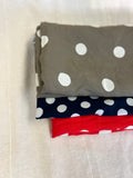 Large Dressmaking Bundle - Polka Dot Patterns - Viscose & Polyester - Almost 6 Metres