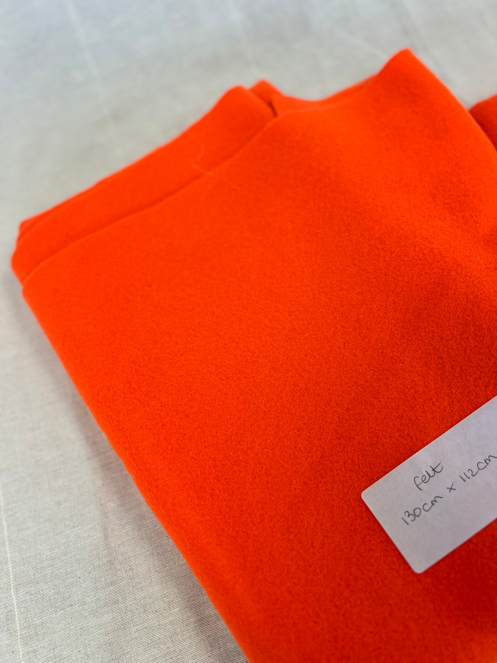 Neon Orange Felt Bundle - 130x112 cm, 165x48 cm