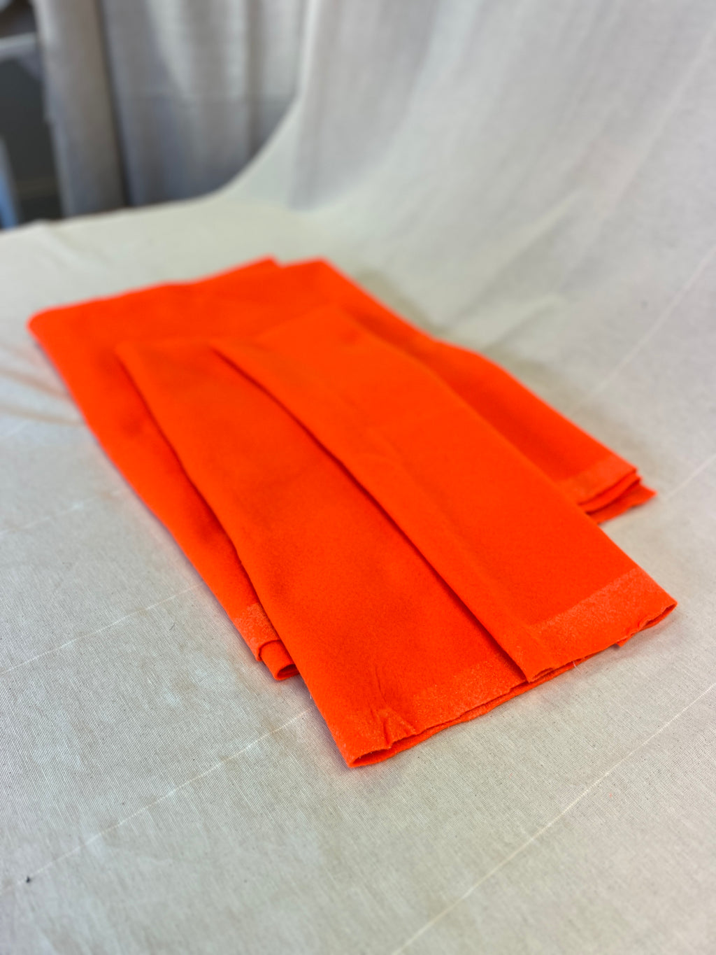 Neon Orange Felt Bundle - 130x112 cm, 165x48 cm