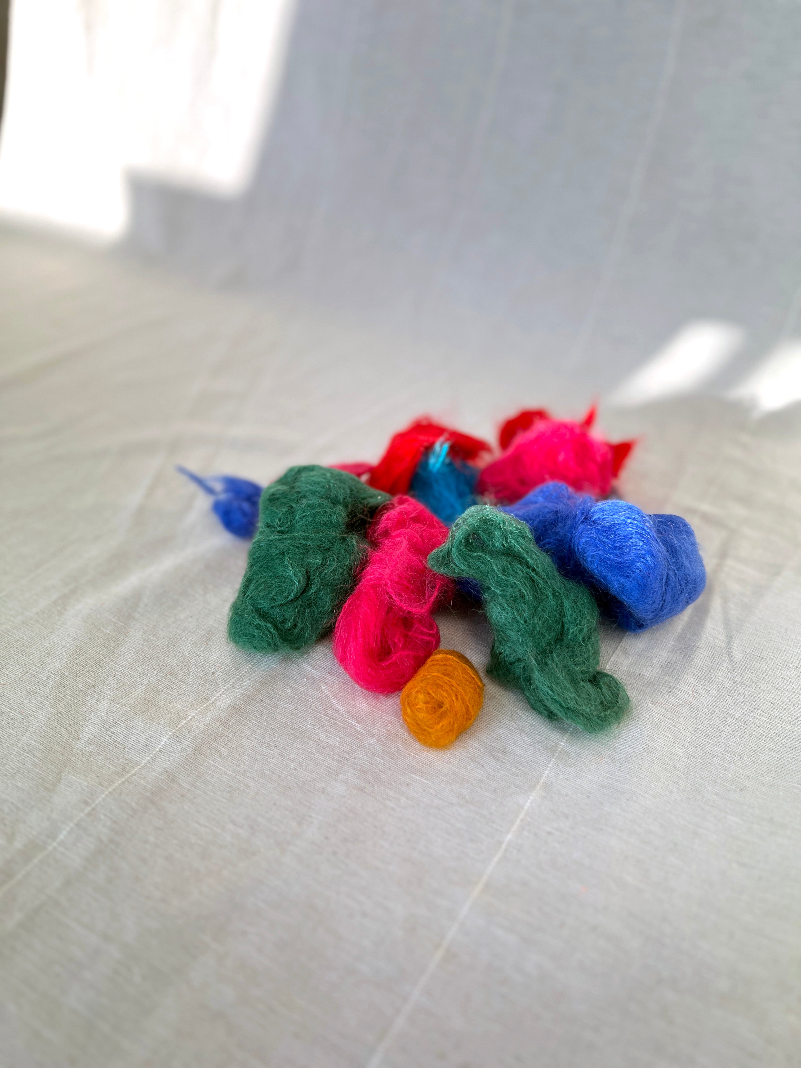 Mohair Yarn Bundle For Creative Knitting, Crochet and Visible Mending